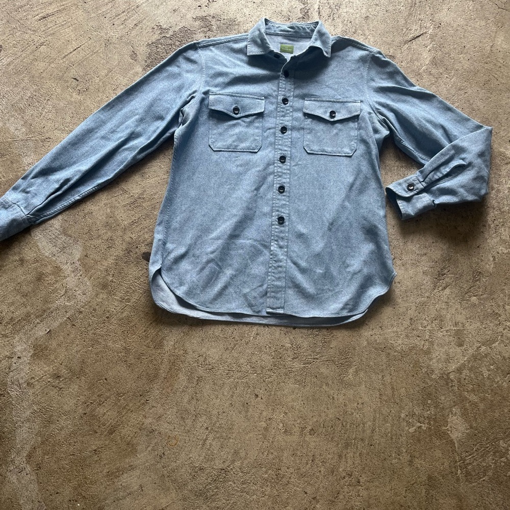 Sid Mashburn Light Blue Casual Button-Down Shirt